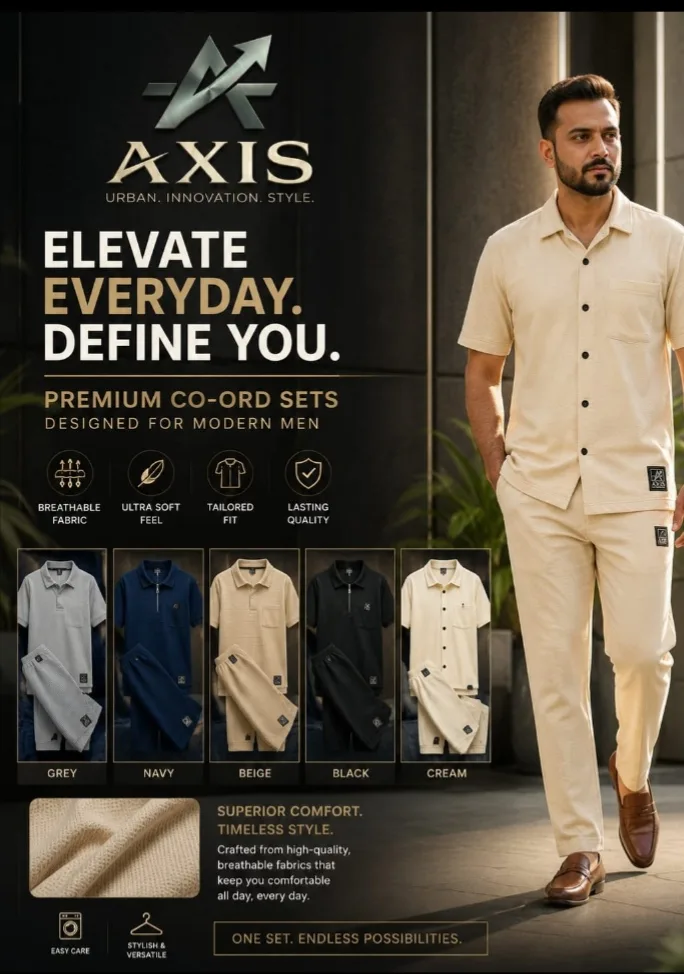 AXIS Premium Knit Button-Down Matching Set