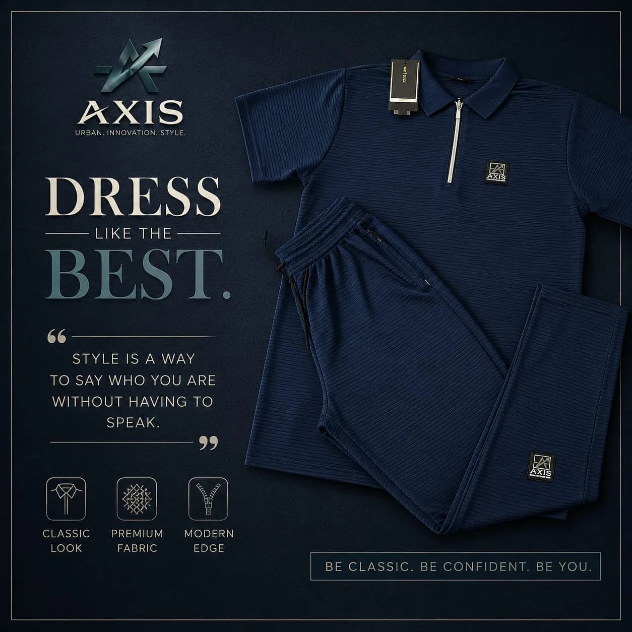 AXIS Performance Quarter-Zip Short Set